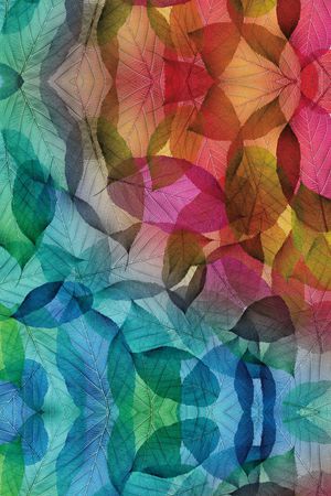 树叶印花华亿平台图片