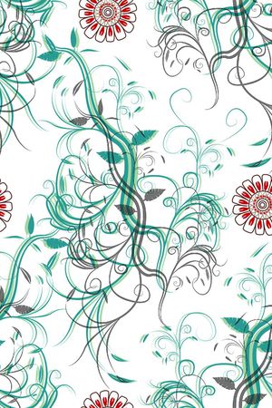 卷草纹印花华亿平台图片