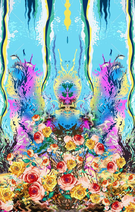 花卉印花华亿平台图片