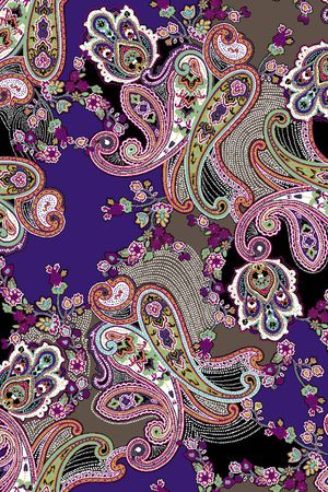 佩兹利印花华亿平台图片