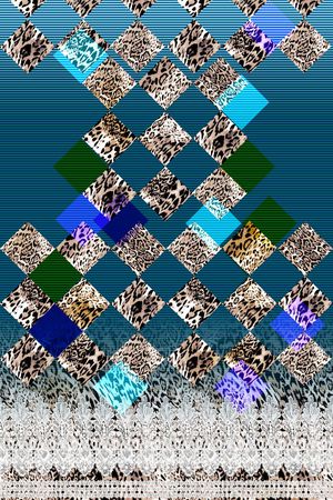 豹纹印花华亿平台图片