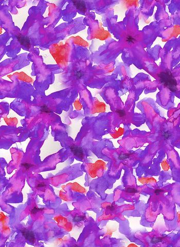 263722-水墨水彩大花卉（提供手绘原稿）