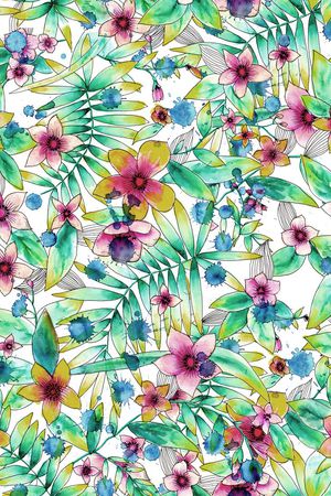 水彩印花华亿平台图片