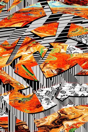 抽象印花华亿平台图片