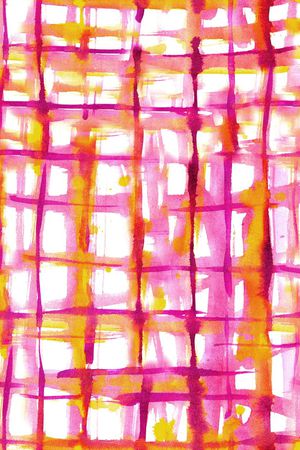 手绘格子印花华亿平台图片