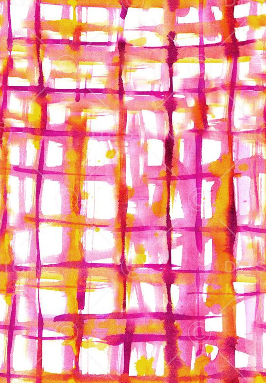 手绘格子印花华亿平台图片