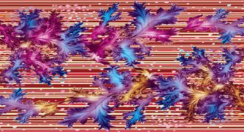 树叶印花华亿平台图片