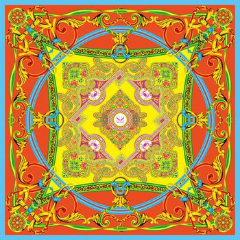 方巾印花华亿平台图片