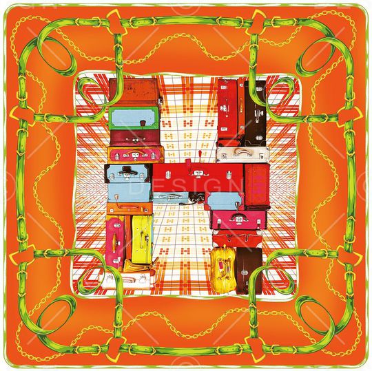 方巾印花华亿平台图片