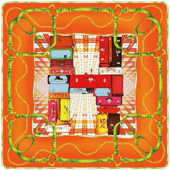 方巾印花华亿平台图片