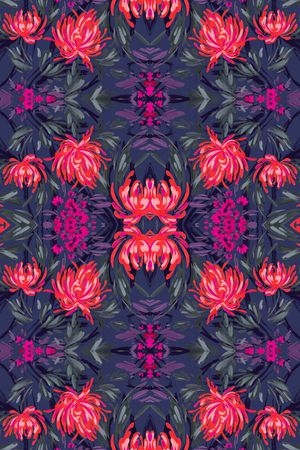 菊花印花华亿平台图片