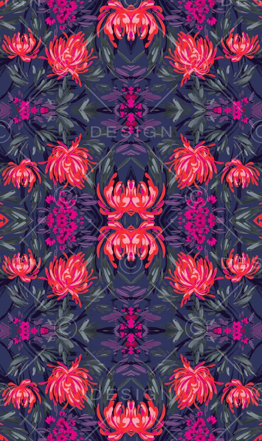 菊花印花华亿平台图片