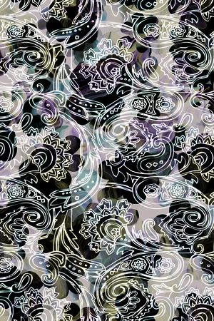 佩兹利印花华亿平台图片