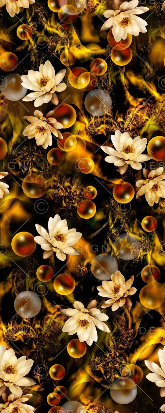 荷花印花华亿平台图片