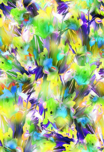 263993-多彩花卉花朵线条组合