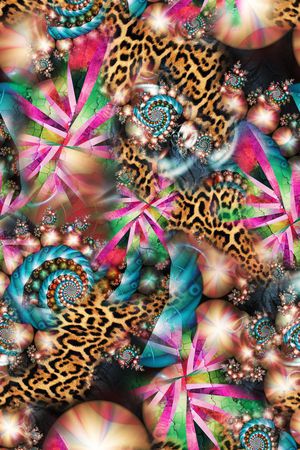 分形图案印花华亿平台图片