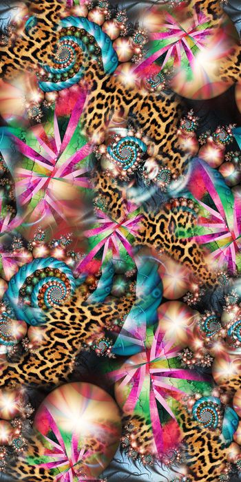 分形图案印花华亿平台图片