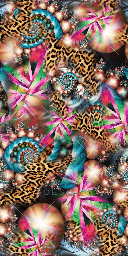 分形图案印花华亿平台图片