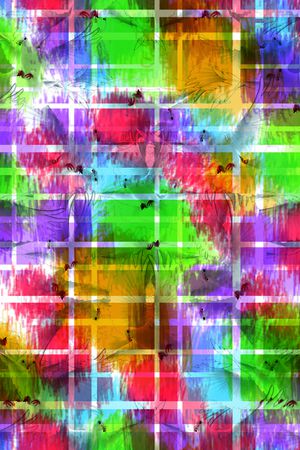 格子印花华亿平台图片