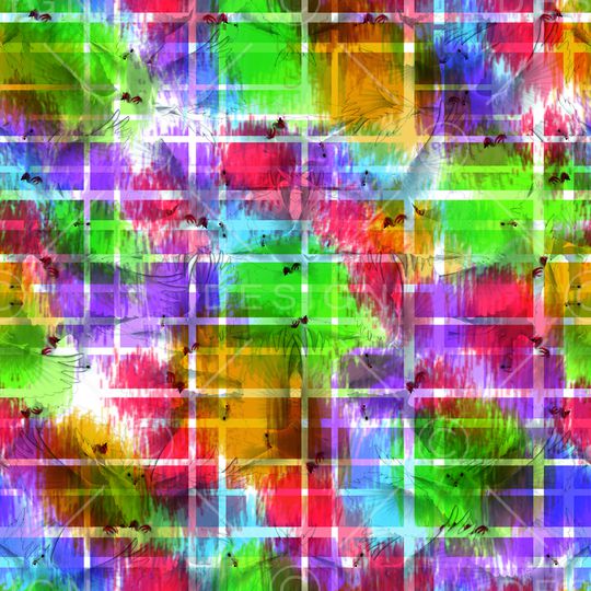 格子印花华亿平台图片