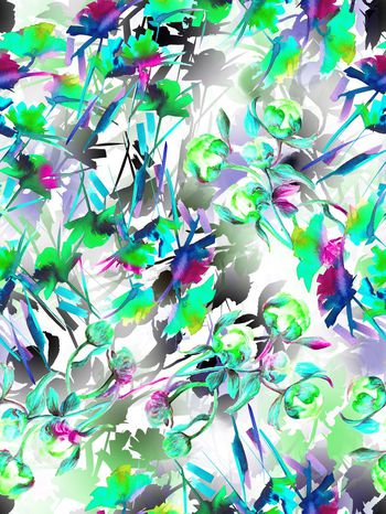 264122-水彩花卉组合