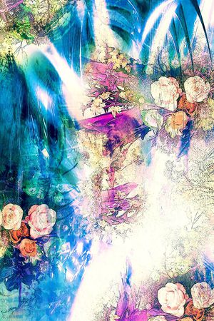 手绘印花华亿平台图片