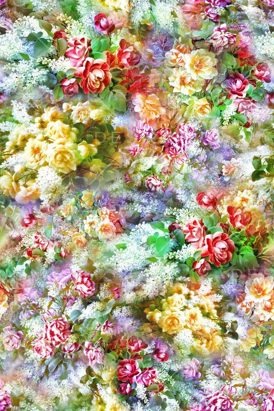 油画花卉印花华亿平台图片