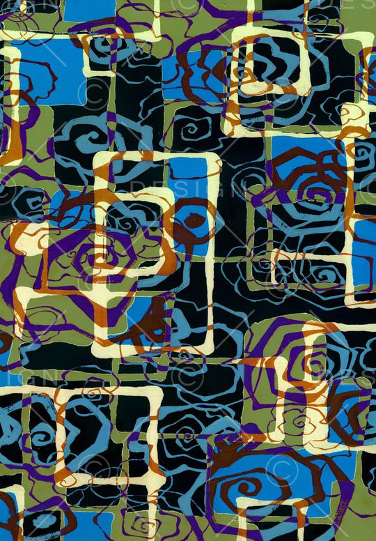 抽象印花华亿平台图片