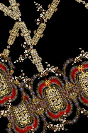 民族风印花华亿平台图片