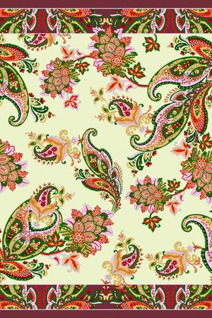 佩斯利涡旋纹印花华亿平台图片