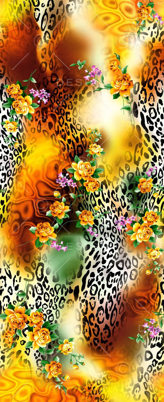 动物纹印花华亿平台图片