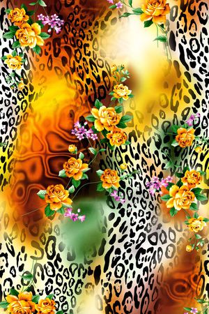 动物纹印花华亿平台图片