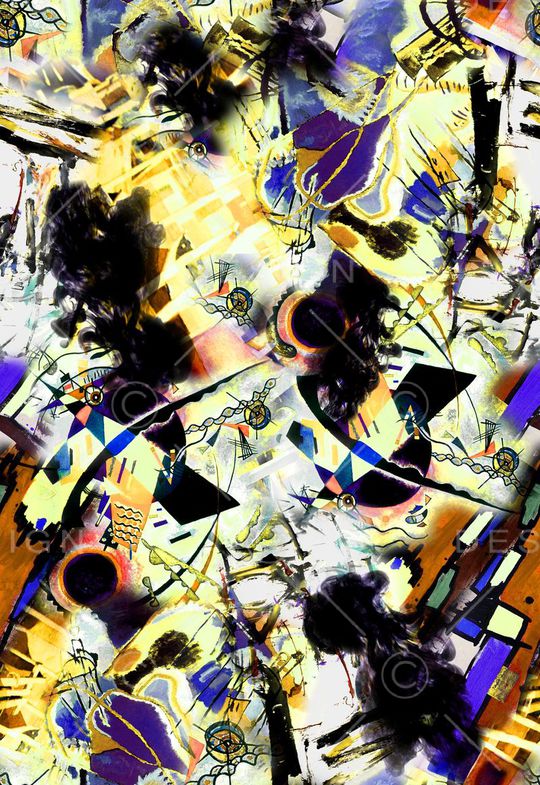 抽象印花华亿平台图片