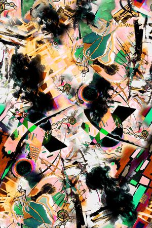 抽象印花华亿平台图片