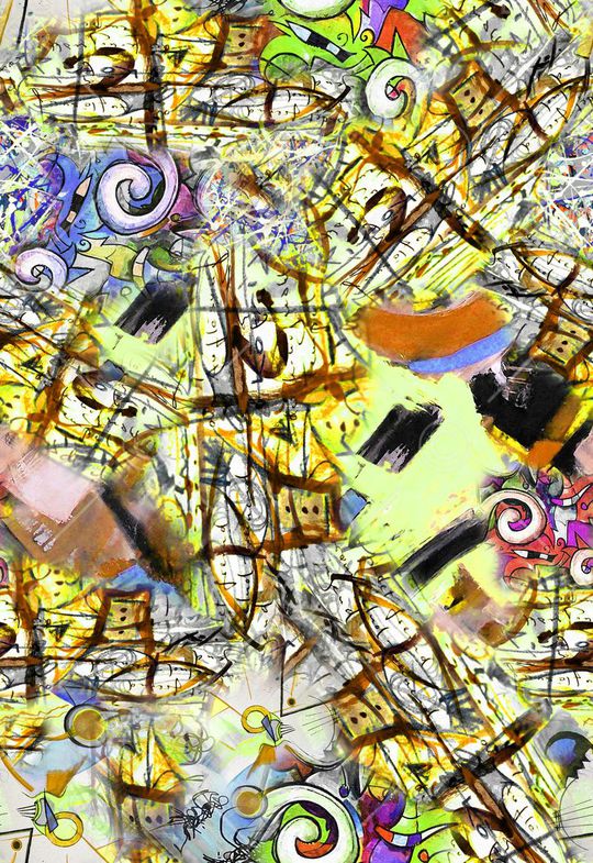 抽象印花华亿平台图片