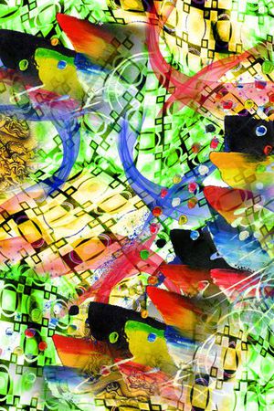 几何印花华亿平台图片