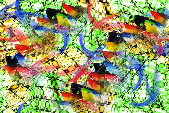 几何印花华亿平台图片