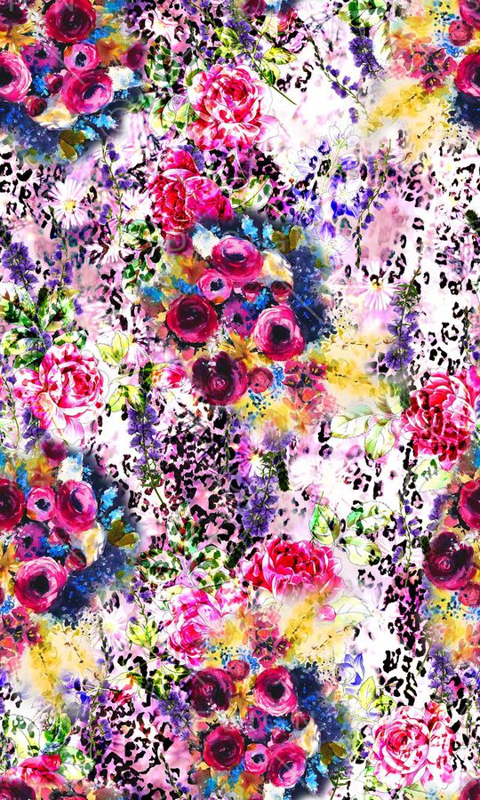 花卉印花华亿平台图片