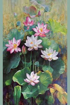 中国风印花华亿平台图片