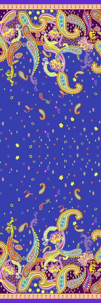 佩斯利印花华亿平台图片