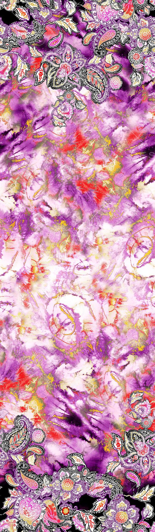 佩斯利涡旋纹印花华亿平台图片