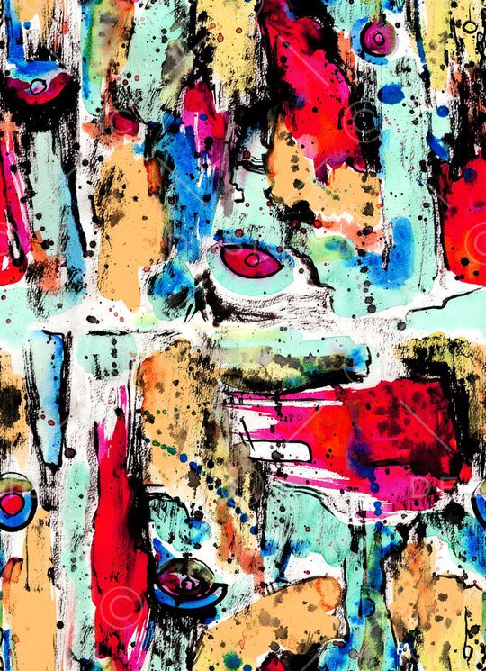 手绘印花华亿平台图片