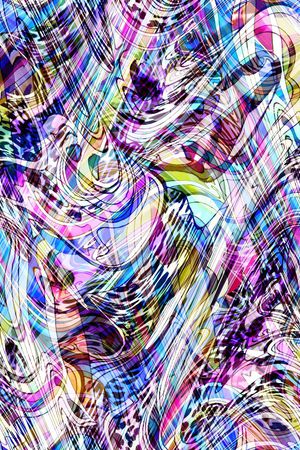 线条弯曲错觉印花华亿平台图片