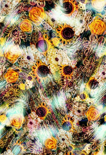 265154-多彩编织花卉花朵组合