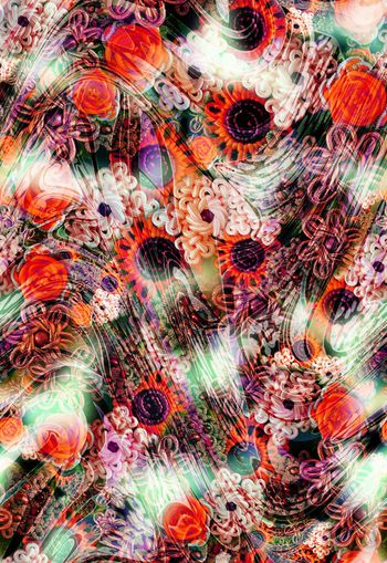 265155-多彩编织花卉花朵组合