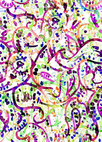 265196-水彩涂鸦抽象佩斯利腰果火腿纹（手绘