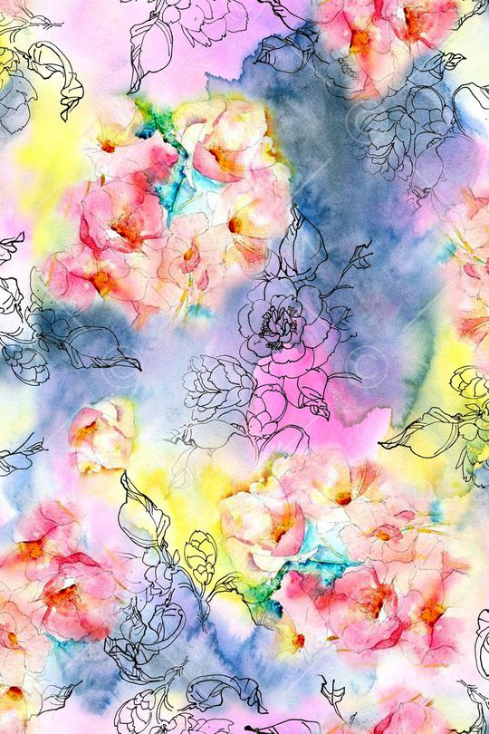 手绘印花华亿平台图片