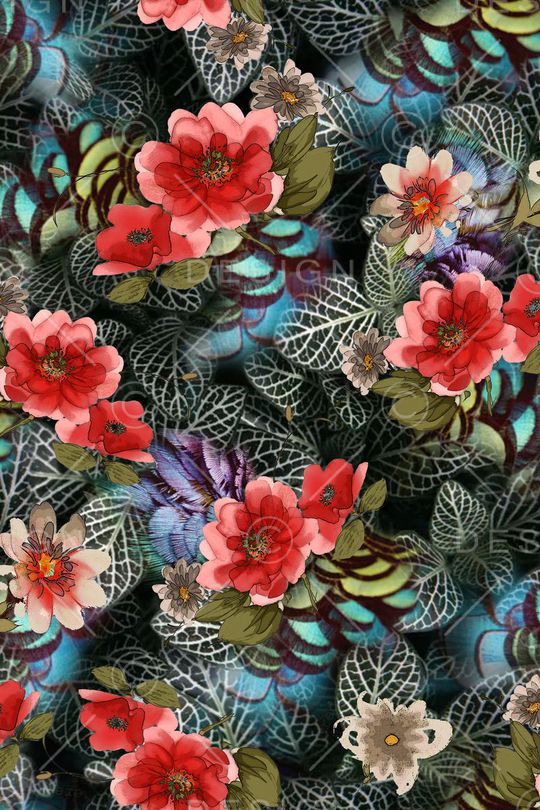 手绘印花华亿平台图片