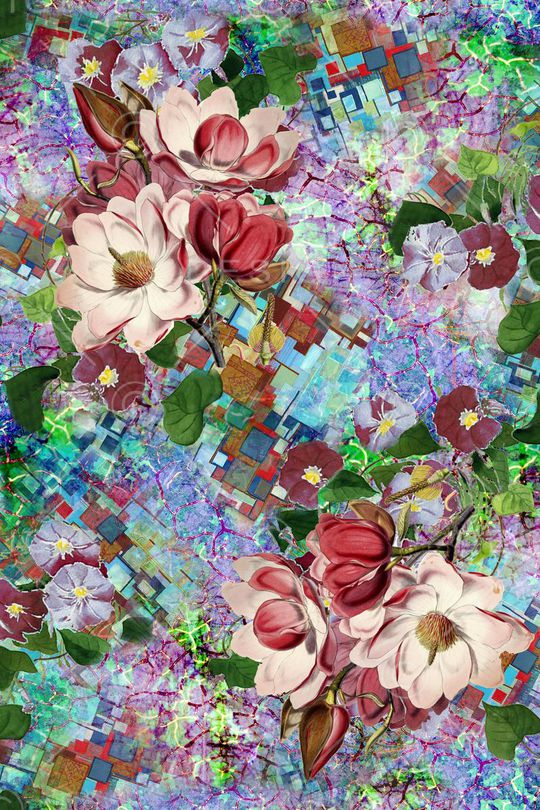 手绘印花华亿平台图片