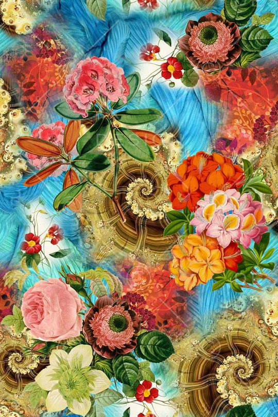 手绘印花华亿平台图片